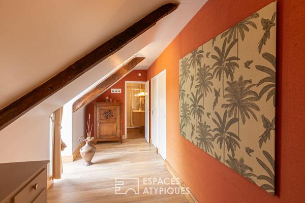 Esptrit Buccolique, corps de ferme rénové, 230m², proximité mer, 7 chambres, sauna .