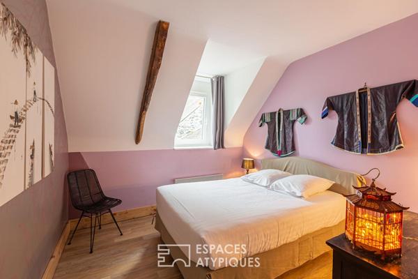 Esptrit Buccolique, corps de ferme rénové, 230m², proximité mer, 7 chambres, sauna .