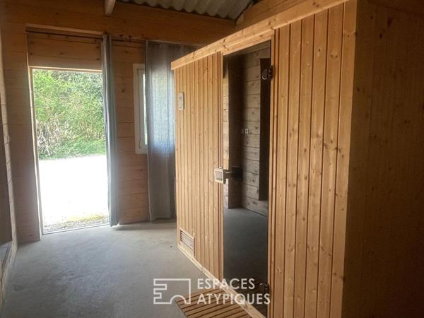 Esptrit Buccolique, corps de ferme rénové, 230m², proximité mer, 7 chambres, sauna .