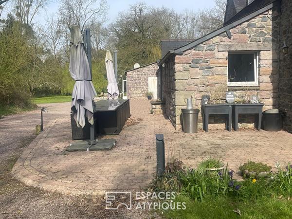 Esptrit Buccolique, corps de ferme rénové, 230m², proximité mer, 7 chambres, sauna .