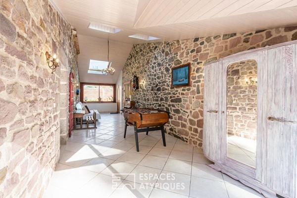 Esptrit Buccolique, corps de ferme rénové, 230m², proximité mer, 7 chambres, sauna .