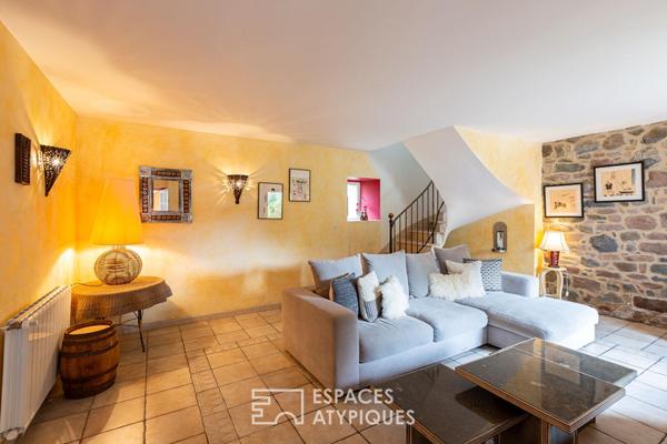 Esptrit Buccolique, corps de ferme rénové, 230m², proximité mer, 7 chambres, sauna .