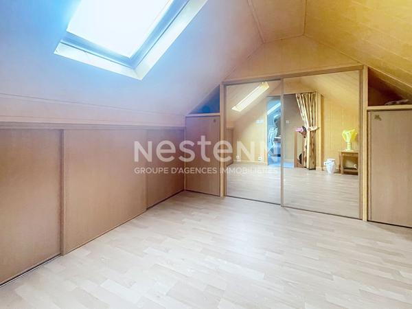 EXCLUSIVITE : Maison à vendre Morangis  MAISON INDIVIDUELLE 105 m², 3 chambres + combles aménagés en 2 pièces, sous-sol total, jardin 375 m². 370.000€ FAI