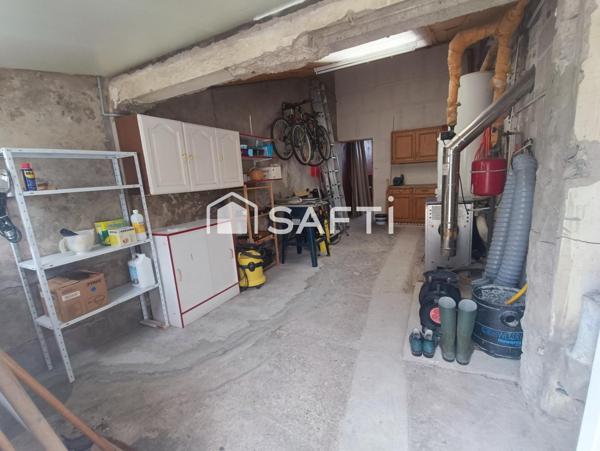 Maison 3 chambres jardin garage à raffraichir