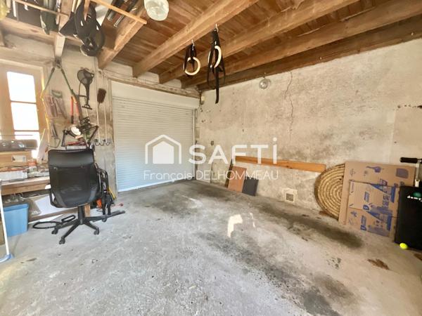 Maison de caractère 130m2, 4 chambres, garage et jardin