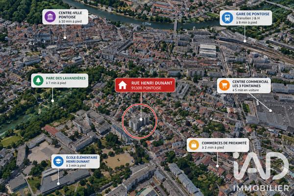 Appartement à vendre 3 pièces 65,46 m² Pontoise