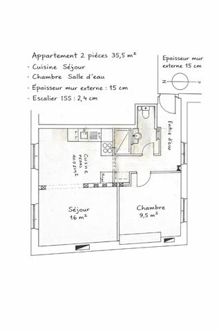 Appartement Paris- Marais - 53.20 m2