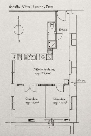 Appartement Paris- Marais - 53.20 m2