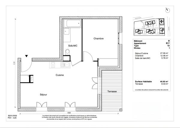 Vente - Appartement 2 pièces ARPAJON (91)