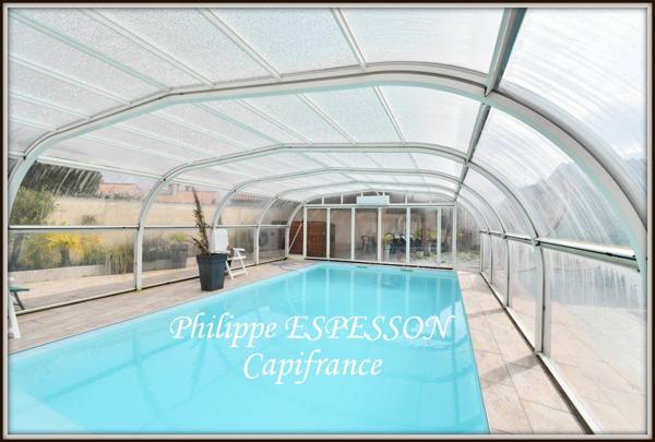 MAISON DE PLAIN-PIED 88 m² + PISCINE CHAUFFEE – MARMANDE – EMPLACEMENT IDEAL !