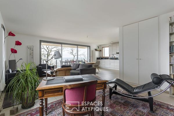 Appartement avec terrasse et vue sur Lyon dans une résidence de standing