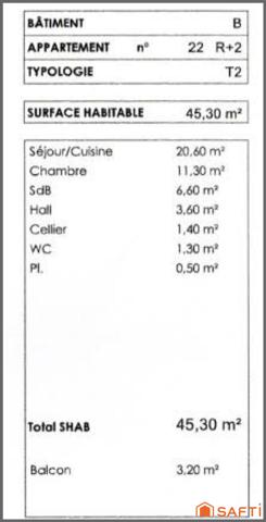 Au 2ième étage d'une résidence neuve avec ascenseur !