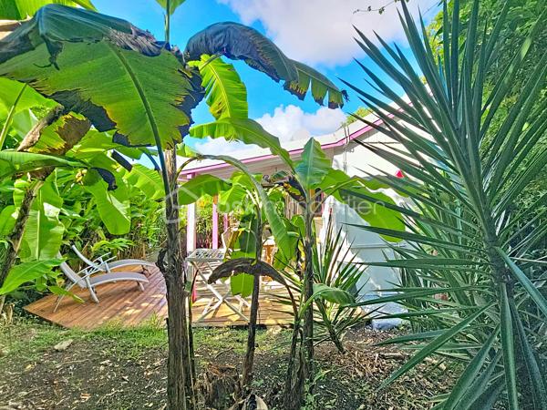 Delphine MIRANDA pour BSK Immobilier

Vous souhaitez acheter un pied à terre et l'exploiter en location saisonnière , alors ce bien est fait pour vous!
Idéalement situé à 2 minutes en voiture du centre ville de Sainte Anne et 15 minutes à pied de la plage de la Caravelle par un petit sentier , ce
bungalow se situe dans une petite copropriété de 11 lots.
Au fond du domaine, au calme il propose un bel espace avec jardin privatif sans aucun vis à vis.
Vous bénéficiez d'un jardin agrémenté d'une deck et d'une terrasse abritée pour profiter du climat caribéen!
Il se compose d'une entrée sur salon avec cuisine équipée ouverte , une salle d'eau avec toilettes, une chambre climatisée avec rangements,
et une seconde chambre climatisée avec point d'eau et toilettes. Il existe seulement 2 logements de type T3 dans cette résidence!
Vendu meublé clé en main il est idéal pour une exploitation touristique pouvant accueillir 4 à 6 personnes.
Pour les parties communes , vous avez également la jouissance d'une piscine et d'un carbet coin détente.
Citerne tampon et groupe électrogène pour le confort de chacun.
Les charges de copropriété incluent l'eau , l'électricité, entretien des communs, de la piscine et du jardin.

Alors n'hésitez pas à me contacter pour de plus amples informations, échanger sur votre projet, demander la vidéo ou positionner une visite!
Merci de privilégier l'appel whatsapp ou message pour tous contacts.