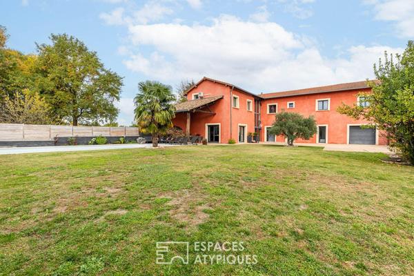 Elégante ferme rénovée et sa piscine