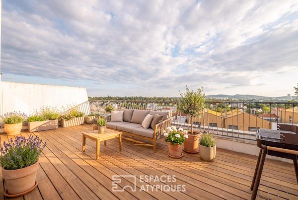 Duplex avec terrasse proche de l’Horloge de Tassin