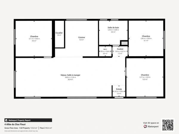 Maison au calme en impasse – Plain-pied surélevé avec terrasse plein sud et vue dégagée