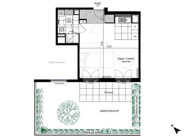 Studio de 35.95 m² - Saint-Germain-en-Laye