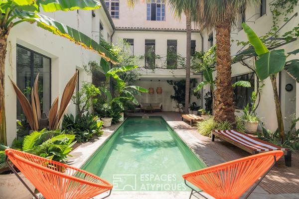 Riad contemporain avec patio et piscine au coeur de Saint-Victor