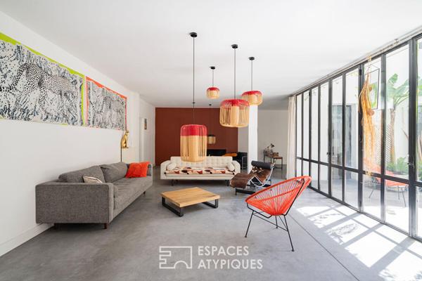 Riad contemporain avec patio et piscine au coeur de Saint-Victor