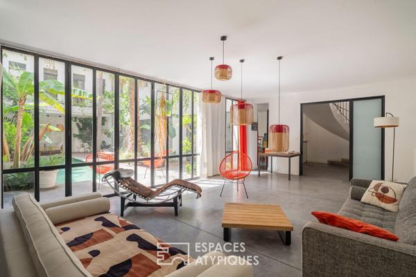 Riad contemporain avec patio et piscine au coeur de Saint-Victor