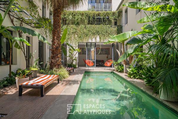Riad contemporain avec patio et piscine au coeur de Saint-Victor