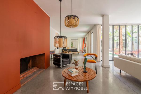 Riad contemporain avec patio et piscine au coeur de Saint-Victor