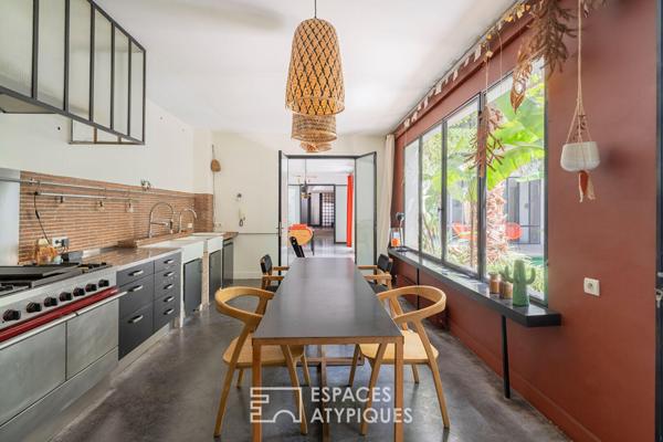 Riad contemporain avec patio et piscine au coeur de Saint-Victor