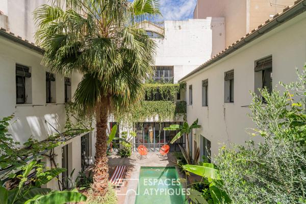 Riad contemporain avec patio et piscine au coeur de Saint-Victor