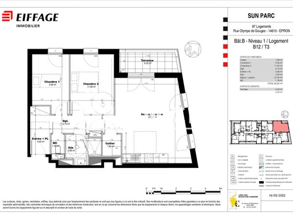 Location Appartement 3 pièces 64.2 m² - ZAC DE L'OREE DU GOLF Epron 14610