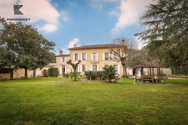 Maison Girondine du 19ème Siècle sur un Vignoble de 7 ha