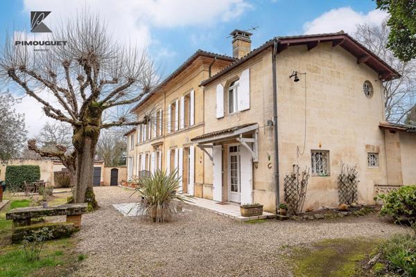 Maison Girondine du 19ème Siècle sur un Vignoble de 7 ha