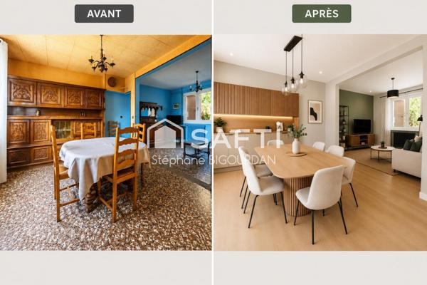 Maison Châtillon : 97m², 4 ch, terrain 350m², lisière forêt.