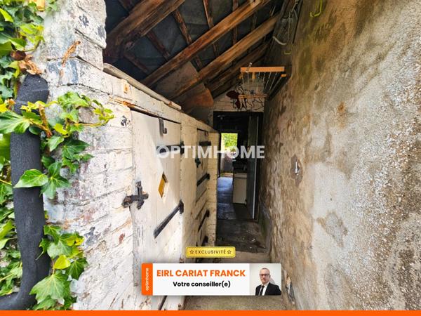 MAISON EN PIERRE DE 60 M², SUR 1629 M² DE TERRAIN AVEC DÉPENDANCES
