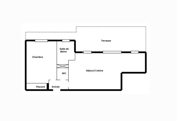 PUTEAUX/ Fusillés de la Résistance - Appartement 2 pièces 55m² avec une Terrasse de 16m²