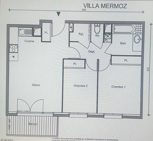 Location appartement Villemomble - 3 pièce(s) - 59 m² - 1 380 €/mois