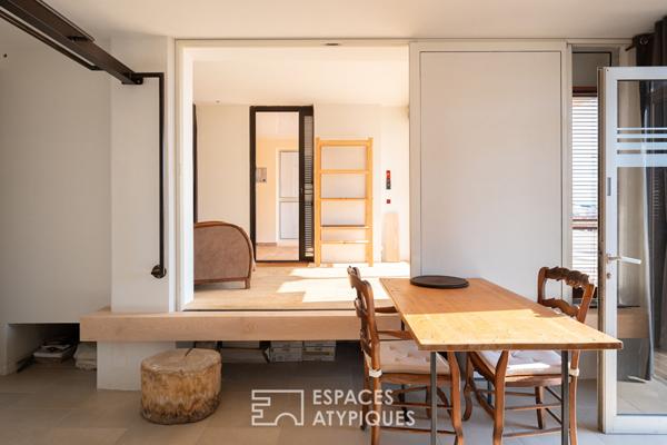 Appartement sur l’eau comme un bateau