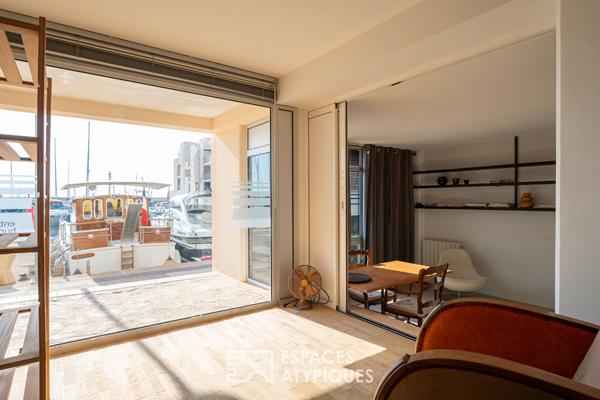 Appartement sur l’eau comme un bateau