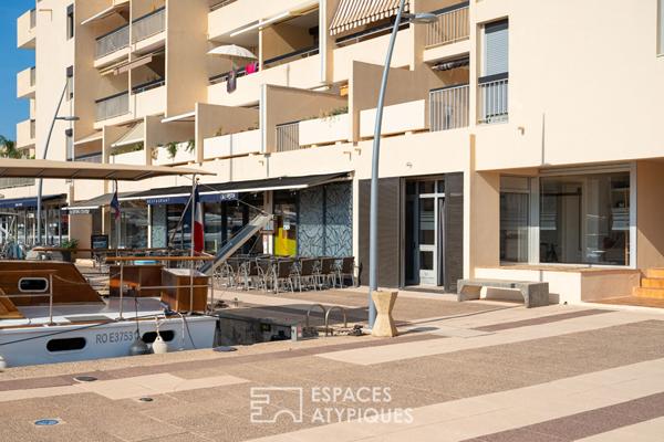 Appartement sur l’eau comme un bateau