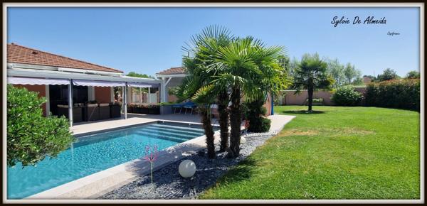 Maison Individuelle, plain pied à vendre 146 m² 6 pièces, garage, piscine, Terrain 1250m² BOISSEY (01)Proche Pont de Vaux
