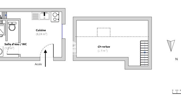 Location Studio 14.2 m² - Chartres 28000