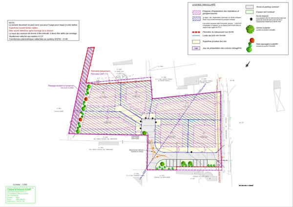 Lotissement de 871 m²