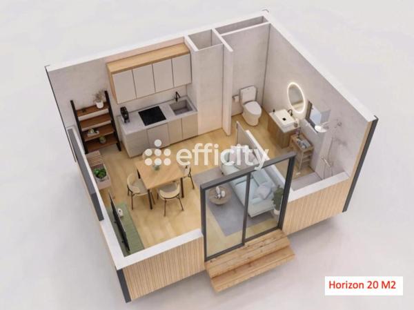 Maison 1 pièce - 15 m²