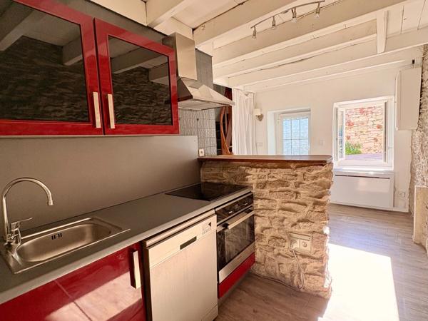 Maison à vendre T3 80m2 proche Bourgoin-Jallieu (38) Un extérieur rare pour cette maison de village pleine de charme
