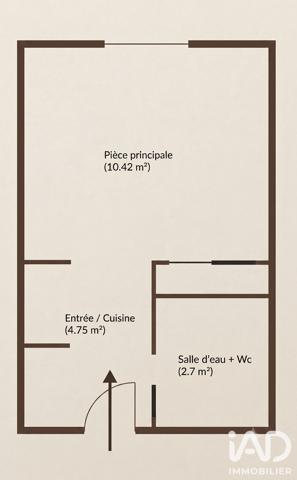 Studio à vendre 17,87 m² Annecy