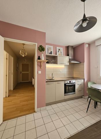 Appartement T2 lumineux avec terrasse végétalisée et un accès direct au garage