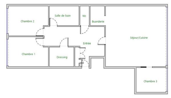 Gare Montparnasse - Appartement familial avec vue dégagée sur jardin arboré