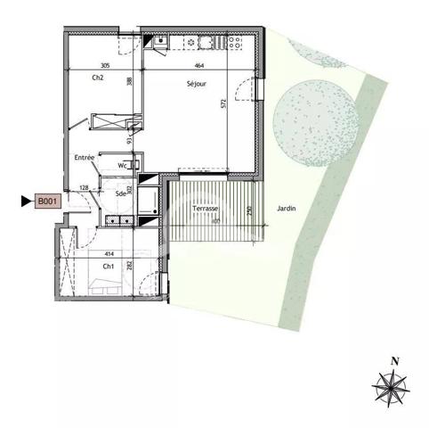 Appartement neuf 4 pièces 62,35M² St Marc sur Mer