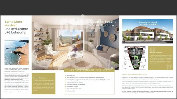 Appartement neuf 4 pièces 62,35M² St Marc sur Mer