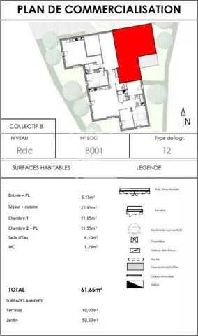 Appartement neuf 4 pièces 62,35M² St Marc sur Mer