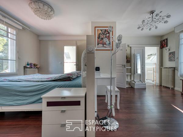 Maison de charme avec belle pièce de vie, piscine et triple garage